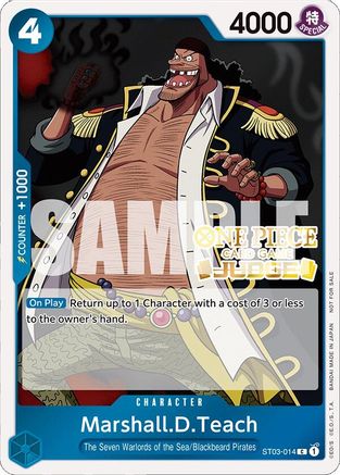 Image of Marshall.D.Teach (Judge Pack Vol. 4) (ST03-014) - One Piece Promotion Cards Foil
